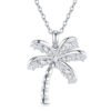 Anryss 925 sterling silver Coconut tree necklace for women classic European and American style moissanite clavicle chain