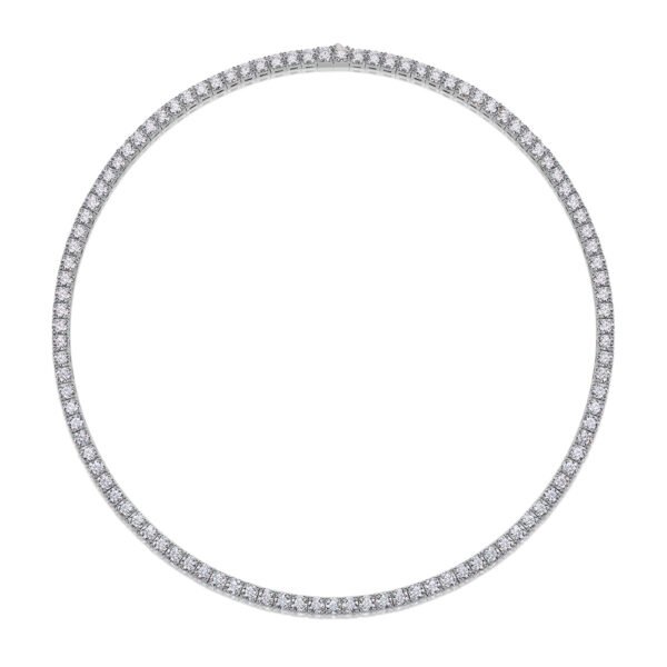 Anryss 925 sterling silver European and American style layered clavicle necklace, moissanite starry sky necklace, women's tennis necklace