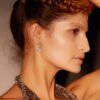 Anryss 925 sterling silver Korean style light luxury moissanite earrings for women elegant and niche high-end hoop earrings