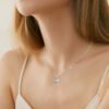 O1CN01Q011fw1JF8IP7JhNy_!!1859550998-0-cib Anryss 925 sterling silver Moissanite four-leaf clover necklace a classic and versatile clavicle chain
