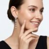 Anryss 925 sterling silver Elegant Moissanite Stud Earrings – Chic "Insta-Style" for Women