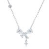 Anryss 925 sterling silver Moissanite bow pendant necklace for women understated luxury style