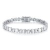 Anryss 925 sterling silver Moissanite tennis bracelet for women exuding sophistication