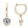 Anryss 925 sterling silver Korean style light luxury moissanite earrings for women elegant and niche high-end hoop earrings