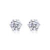 Anryss 925 sterling silver Minimalist round moissanite stud earrings—ideal for maintaining piercings