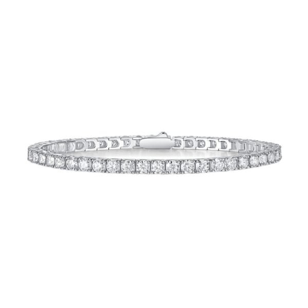 Anryss 925 sterling silver Moissanite tennis bracelet for women light luxury style