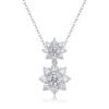 Anryss 925 sterling silver French chic and elegant clavicle necklace a touch of luxury layered with moissanite necklaces