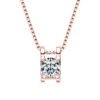 Anryss 925 sterling silver Classic bull's head necklace with moissanite and luxurious 18K gold plated pendant
