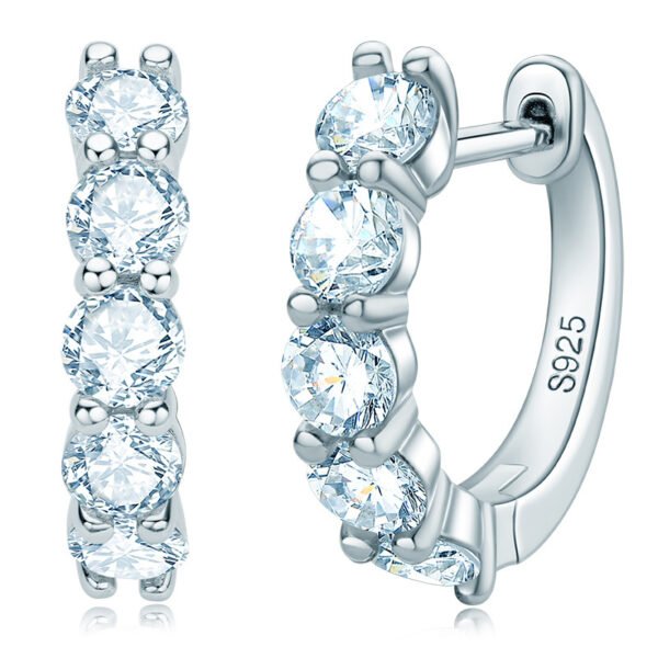 O1CN01YvwPft1JF8CbJKEoU_!!1859550998-0-cib Anryss 925 sterling silver Moissanite earrings and hoops—trendy stylish designs