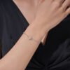 Anryss 925 sterling silver Five-pointed star bracelet for women a light luxury niche design moissanite jewelry
