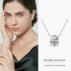 Anryss 925 sterling silver Affordable luxury pigeon egg moissanite necklace versatile and simple clavicle chain