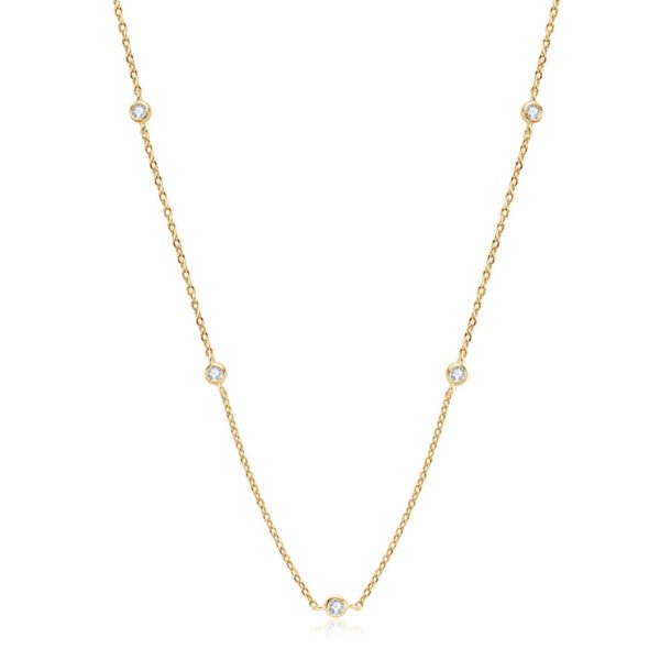Anryss 925 sterling silver light luxury moissanite necklace with a sophisticated design and starry pendant