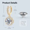Anryss 925 sterling silver 2-Carat Moissanite Drop Earrings for Women – Affordable Luxury with a Sophisticated Feel