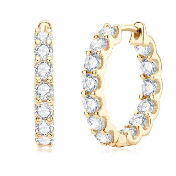 O1CN01bxz1QZ1JF85KyBF5b_!!1859550998-0-cib Anryss 925 sterling silver Moissanite earrings and hoops—trendy stylish designs