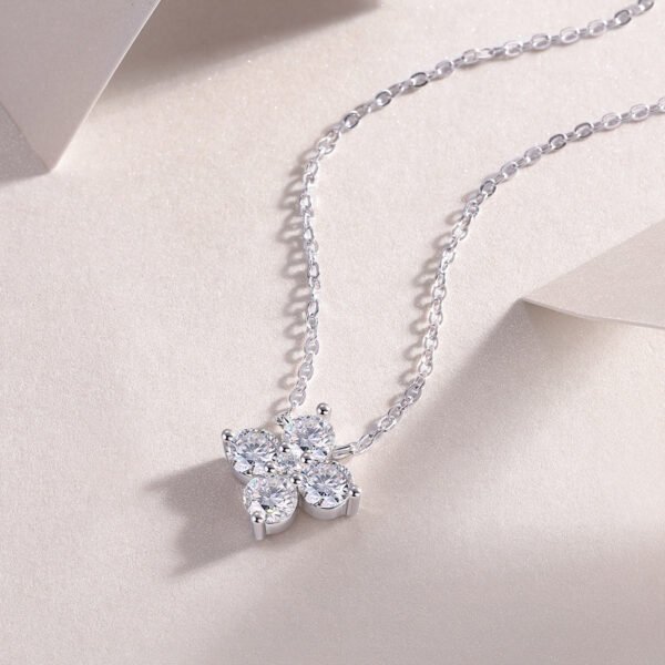Anryss 925 sterling silver Moissanite necklace pendant for women – affordable luxury style