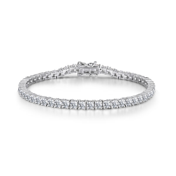 New minimalist luxury boutique exquisite ins style bracelet for women, full diamond S925 sterling silver high-end tennis chain