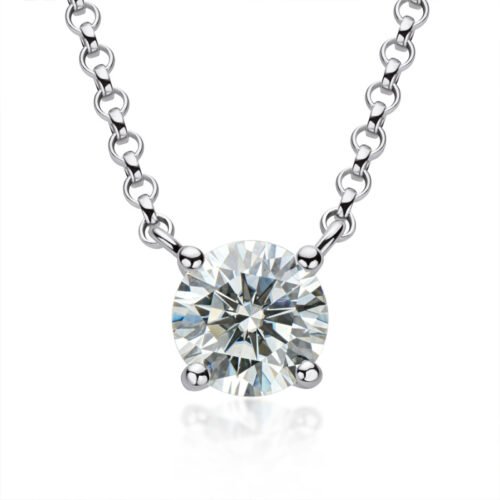Anryss 925 sterling silver Fairy-like sweet and cool moissanite necklace/choker with a unique and sophisticated feel