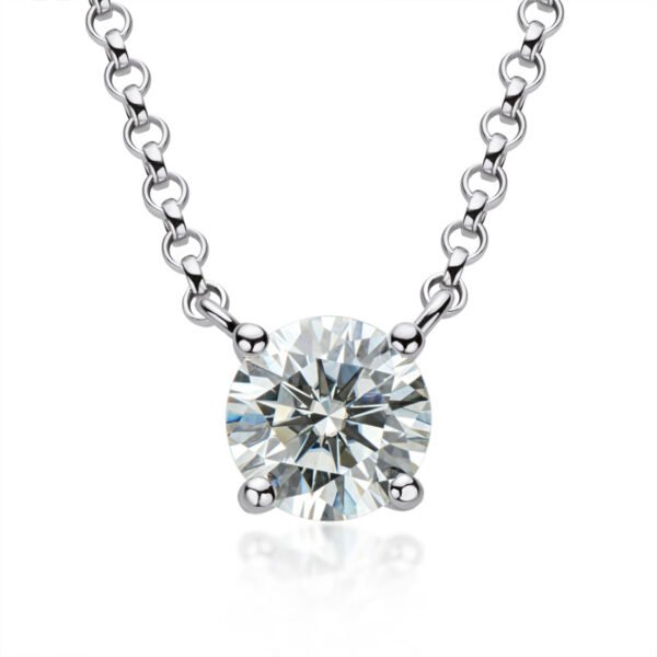 Anryss 925 sterling silver Fairy-like sweet and cool moissanite necklace/choker with a unique and sophisticated feel