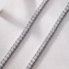 Anryss 925 sterling silver European and American style layered clavicle necklace, moissanite starry sky necklace, women's tennis necklace