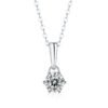 Anryss 925 sterling silver Luxury Moissanite Pendant Gift Jewelry Stackable Necklace
