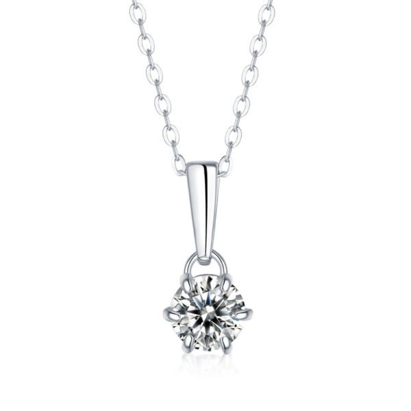 Anryss 925 sterling silver Luxury Moissanite Pendant Gift Jewelry Stackable Necklace
