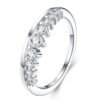 Anryss 925 sterling silver Moissanite closed-loop rings are hot-selling fashionable office lady style rings