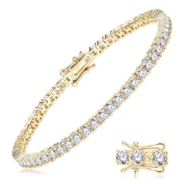 Anryss 925 sterling silver moissanite tennis ball chain bracelet a sophisticated and luxurious bracelet for women a niche and exquisite style