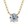Anryss 925 Sterling Silver Necklace with Mermaid Tears Moissanite Pendant
