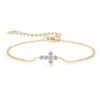 Anryss 925 sterling silver four-leaf clover moissanite bracelet a luxurious and sophisticated piece