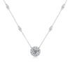 Anryss 925 sterling silver Starry Moissanite Sterling Silver Necklace Clavicle Chain Luxurious and Versatile Jewelry