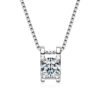 Anryss 925 sterling silver Classic bull's head necklace with moissanite and luxurious 18K gold plated pendant