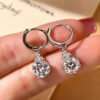 Anryss 925 sterling silver 2-Carat Moissanite Drop Earrings for Women – Affordable Luxury with a Sophisticated Feel