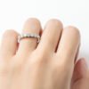 Anryss 925 sterling silver Trendy Instagram-worthy women's moissanite ring unique and sophisticated seven-star design