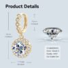 Anryss 925 sterling silver 2-Carat Moissanite Drop Earrings for Women – Affordable Luxury with a Sophisticated Feel