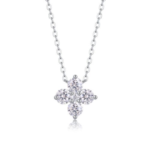 Anryss 925 sterling silver Moissanite necklace pendant for women – affordable luxury style