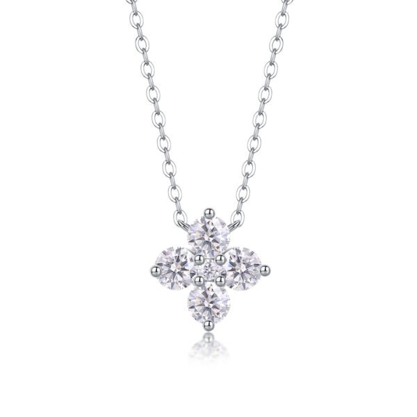 Anryss 925 sterling silver Moissanite necklace pendant for women – affordable luxury style