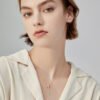 O1CN01muSy491JF88Ydcq5D_!!1859550998-0-cib Anryss 925 sterling silver An elegant "affordable luxury" rose gold "slim-waist" style clavicle necklace—perfect as a gift for your girlfriend