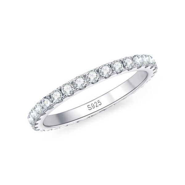 Anryss 925 sterling silver Trendy Instagram-worthy women's moissanite ring unique and sophisticated seven-star design