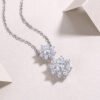 Anryss 925 sterling silver French chic and elegant clavicle necklace a touch of luxury layered with moissanite necklaces