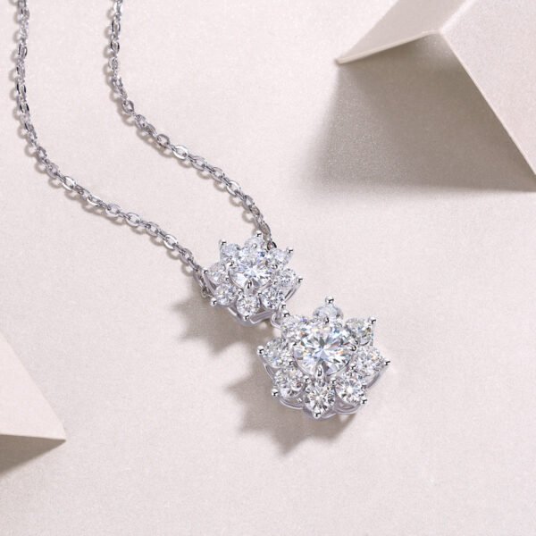Anryss 925 sterling silver French chic and elegant clavicle necklace a touch of luxury layered with moissanite necklaces