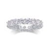 Anryss 925 sterling silver tylish colorfast fully inlaid moissanite ring - understated luxury for niche buyers
