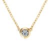 Anryss 925 Sterling Silver Popular Women's Moissanite Flying Saucer Rose Gold Clavicle Chain