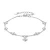 Anryss 925 sterling silver classic four-leaf clover moissanite bracelet stackable 18K gold plated high-end luxury jewelry