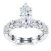 Anryss 925 sterling silver Non-fading affordable luxury moissanite ring; a unique sophisticated piece with a stylish OL aesthetic—perfect for stacking
