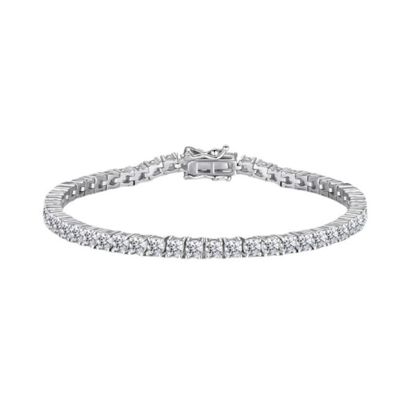 New minimalist luxury boutique exquisite ins style bracelet for women, full diamond S925 sterling silver high-end tennis chain