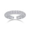 Anryss 925 sterling silver Moissanite closed-loop rings are a hot-selling ring in Europe and America