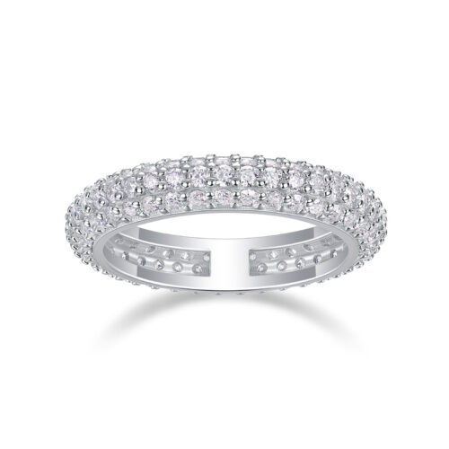 Anryss 925 sterling silver Moissanite closed-loop rings are a hot-selling ring in Europe and America