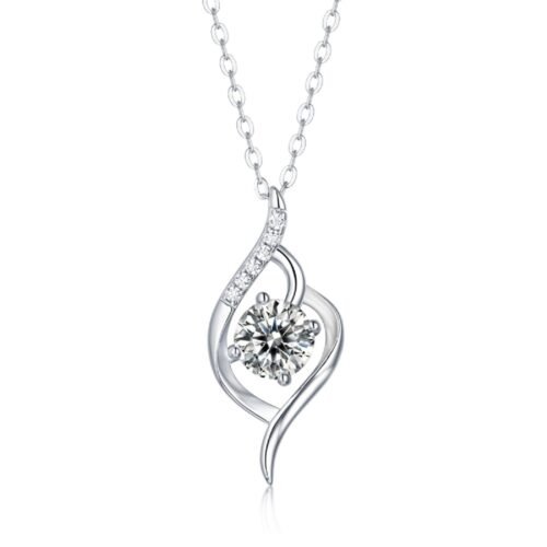 Anryss 925 sterling silver Luxury Moissanite Pendant Gift Jewelry Stackable Necklace