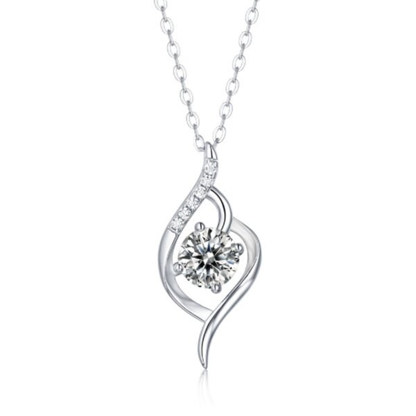 Anryss 925 sterling silver Luxury Moissanite Pendant Gift Jewelry Stackable Necklace