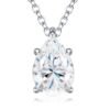 O1CN01xzk1d51mS4T0qytqP_!!2220098954952-0-cib Anryss 925 sterling silver Four-claw moissanite pear-shaped teardrop necklace for women simple style for layering pendants.